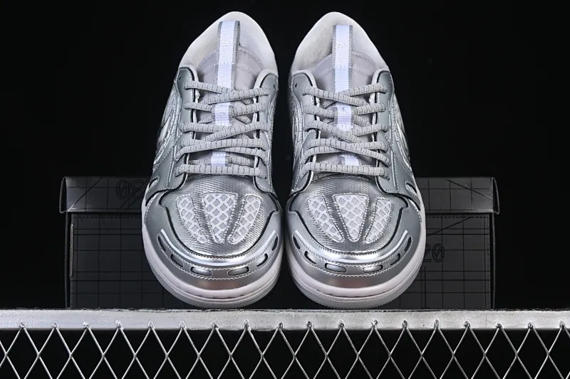All categories Air Jordan Jordan series basketball shoes Air Jordan 1 Low Air Jordan 1 Low "MM V3" AJ1 Joe 1 liquid silver low-top cultural and casual sneakers HQ2186-002
